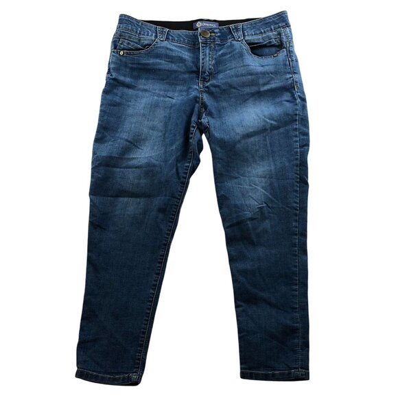 Democracy Womens Jeans Size 14 Ab Solution Skinny Classic Casual Blue Denim - Picture 1 of 14